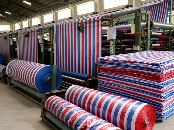 华北地区彩条布厂家批发-聚乙烯防雨布加厚耐磨户外货物苦盖布