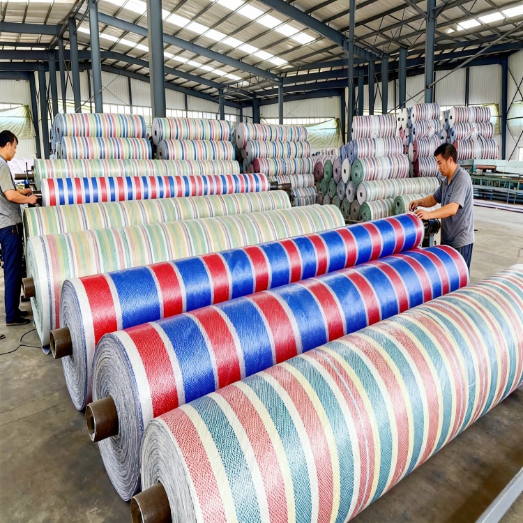 徐州彩条布厂家直供 PE/PP双材质可选 4X50米/6X30米大卷装