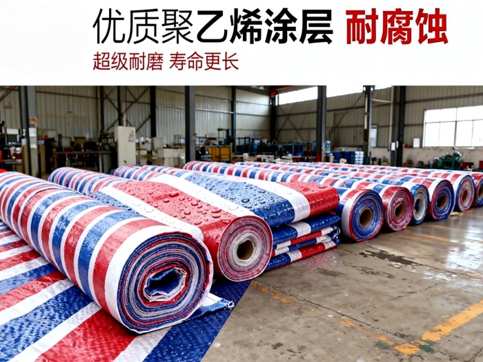 营口防水防晒彩条布厂家 2-12米规格齐全现货批发